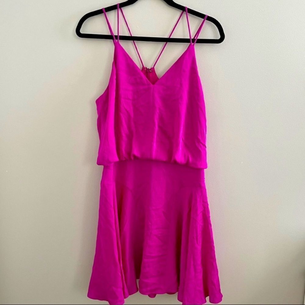 NEW MILLY Pink Fit and Flare Mini Dress